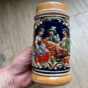 🍺Oktoberfest Vintage Gerz Stein Bar Barware West Germany Beer Stein
